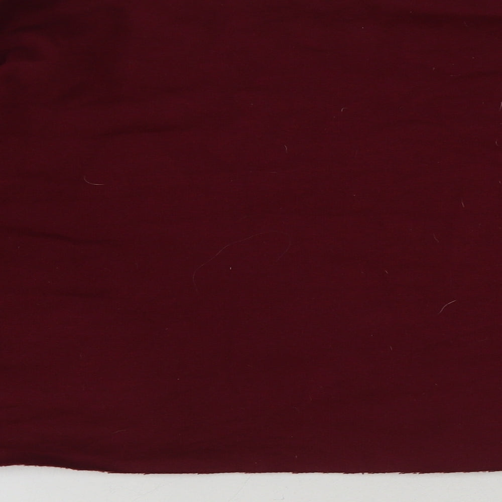 prettylitt Womens Red Cotton Pullover Sweatshirt Size XL Pullover