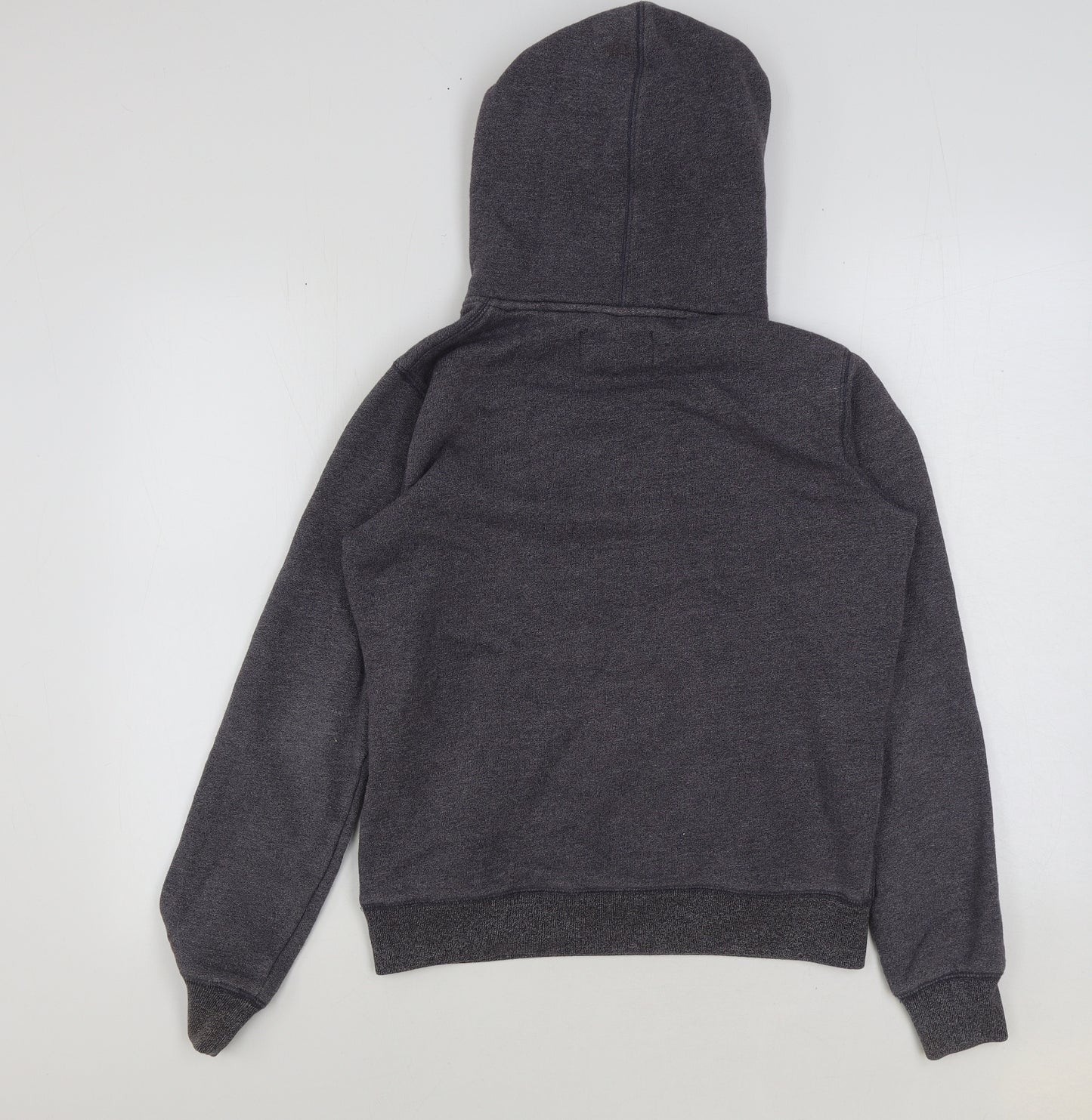 Jack Wills Womens Grey Cotton Pullover Hoodie Size 12 Pullover