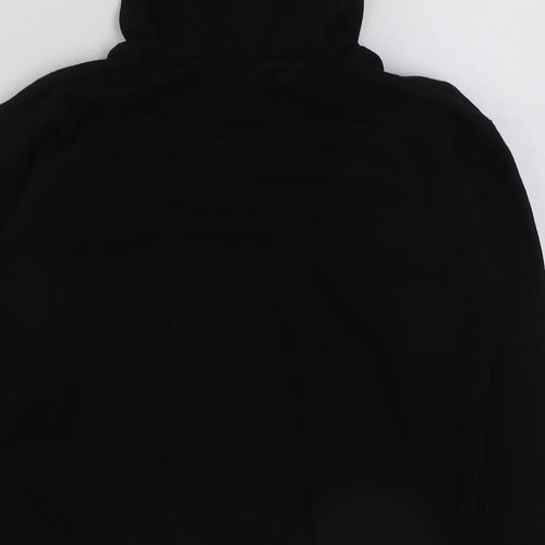 Preworn Boys Black Polyester Pullover Hoodie Size 7-8 Years Pullover