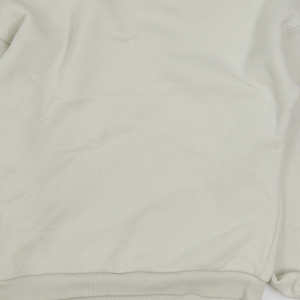 Matalan Girls White Cotton Pullover Sweatshirt Size 10 Years Pullover - Influencer
