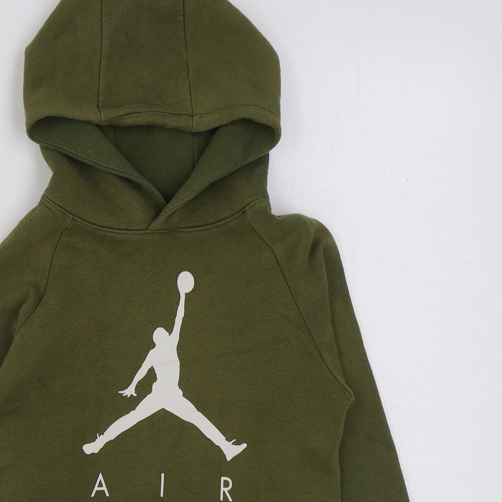Air Boys Green Polyester Pullover Hoodie Size S Pullover