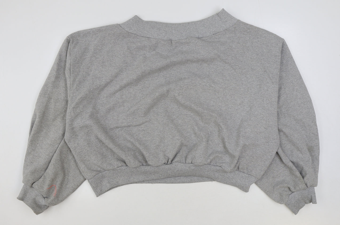 Boohoo Womens Grey Polyester Pullover Sweatshirt Size 22 Pullover