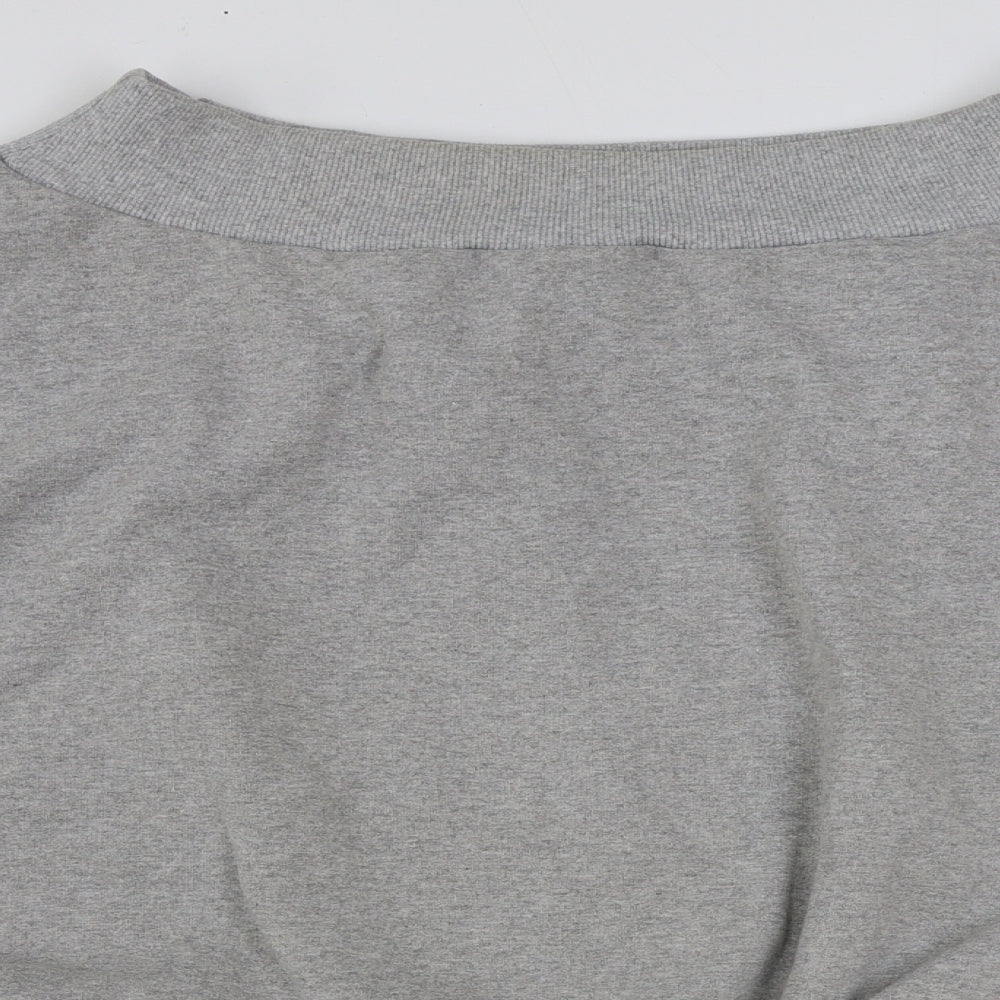 Boohoo Womens Grey Polyester Pullover Sweatshirt Size 22 Pullover