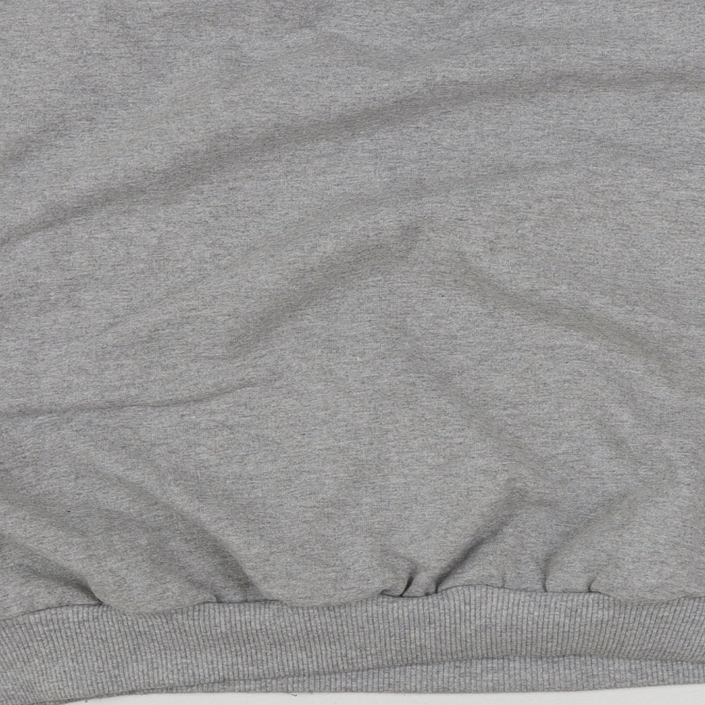 Boohoo Womens Grey Polyester Pullover Sweatshirt Size 22 Pullover