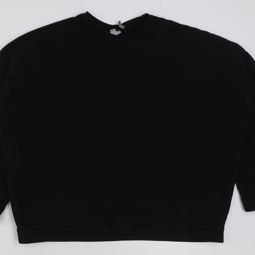 ASOS Womens Black Polyester Pullover Sweatshirt Size 12 Pullover