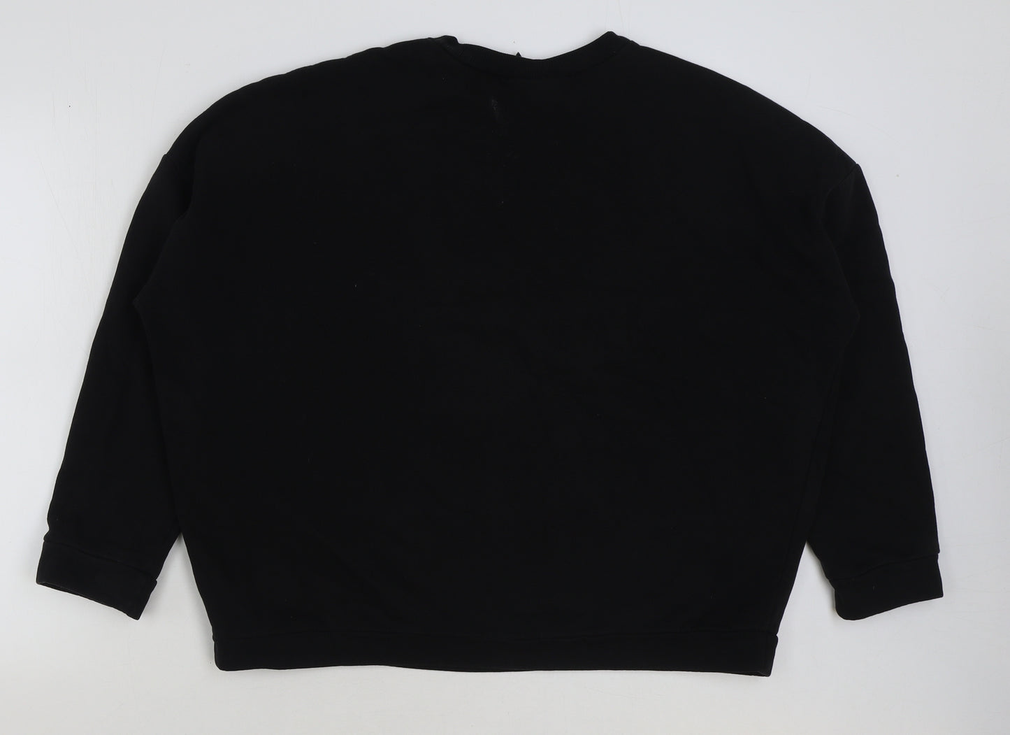 ASOS Womens Black Polyester Pullover Sweatshirt Size 12 Pullover