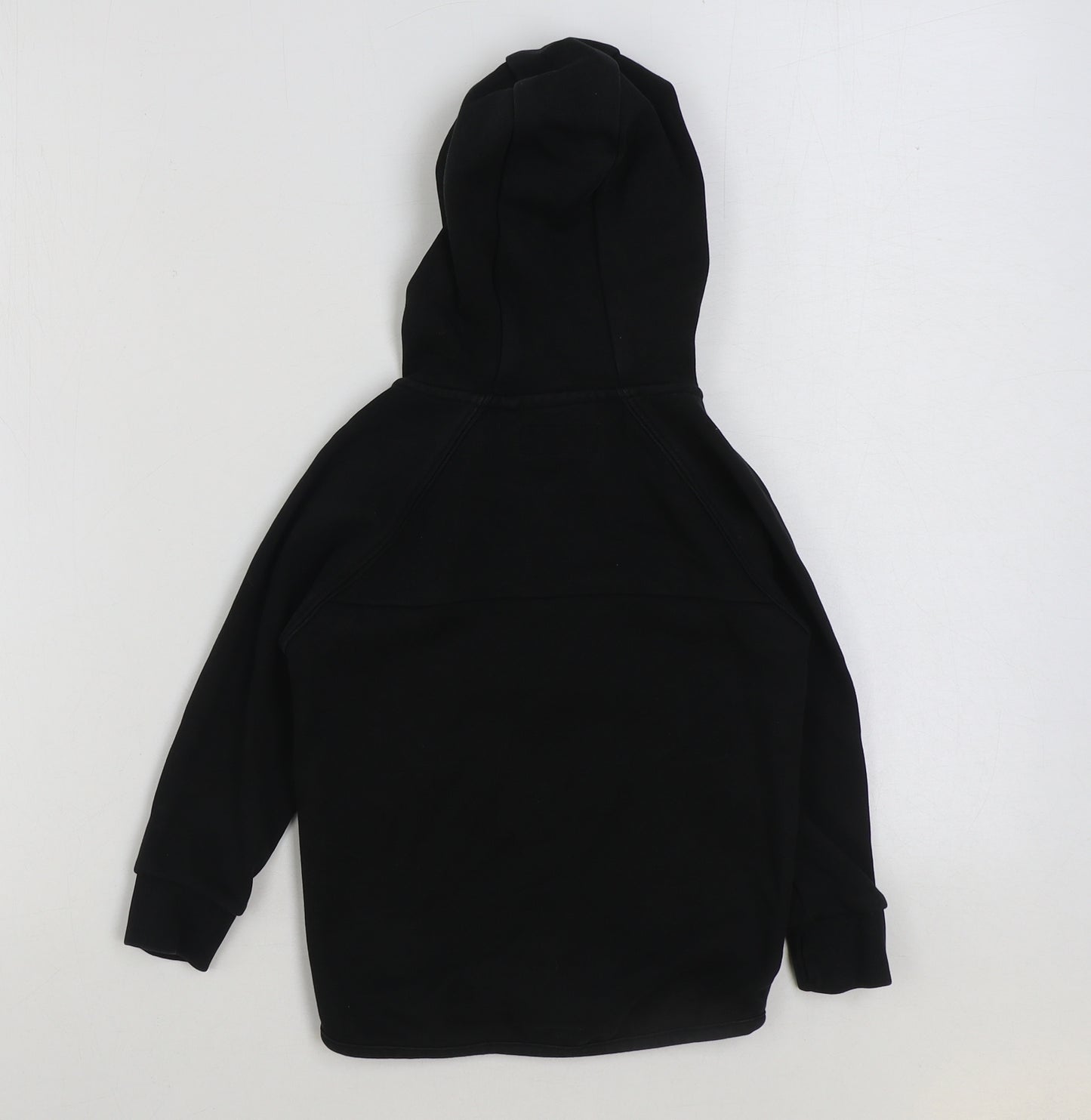 NEXT Girls Black Cotton Full Zip Hoodie Size 4 Years Zip