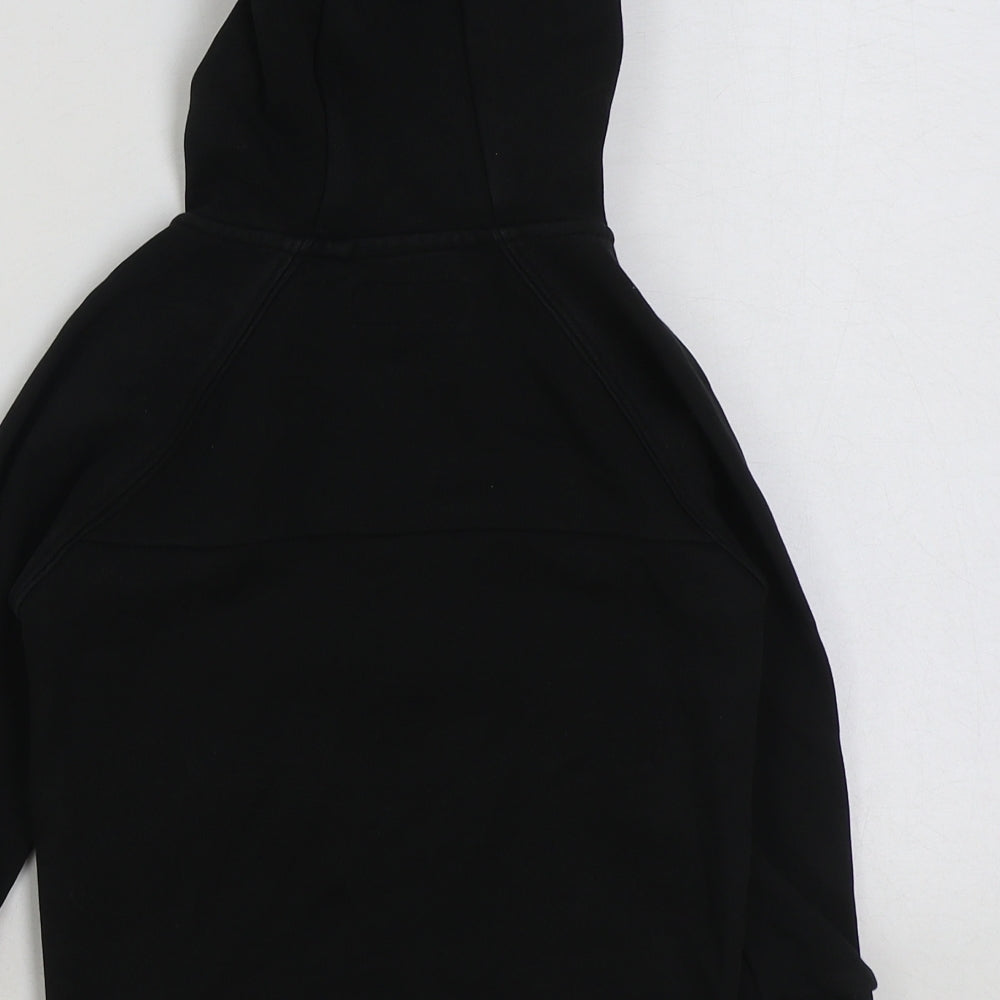 NEXT Girls Black Cotton Full Zip Hoodie Size 4 Years Zip