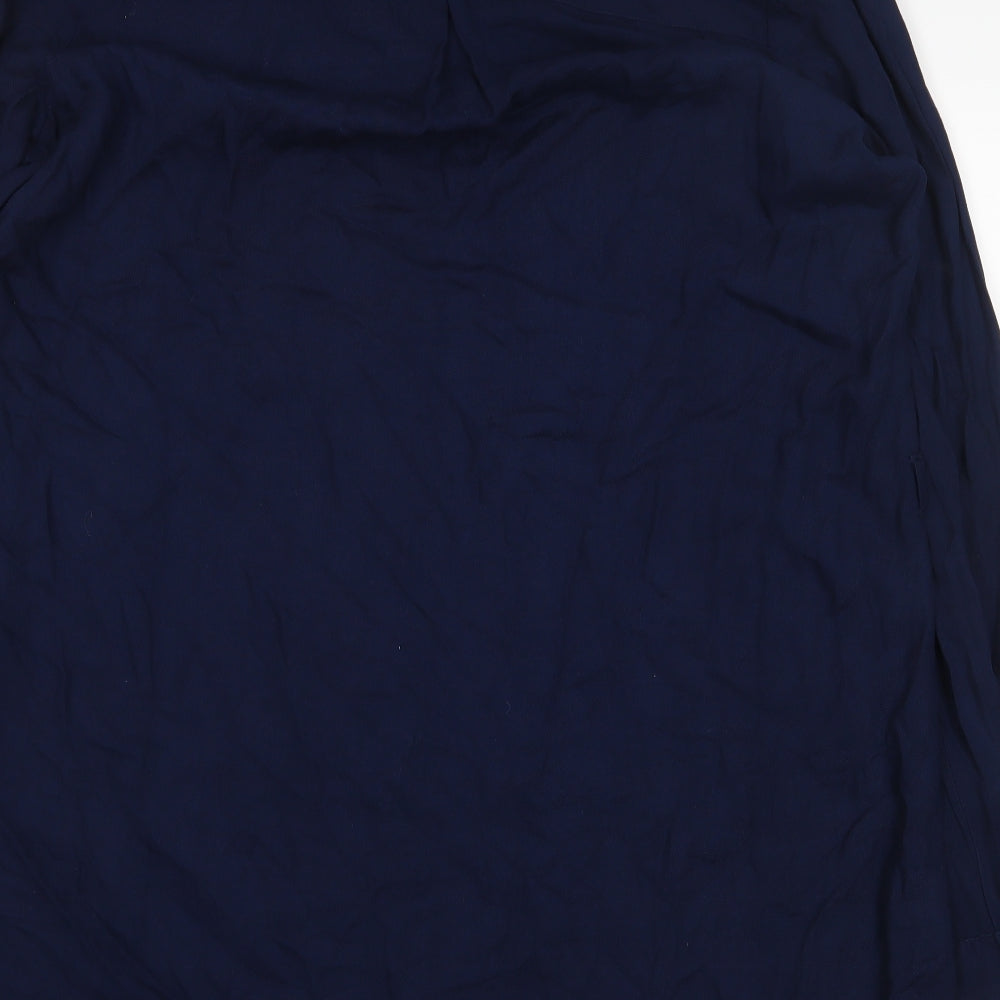 Atmosphere Womens Blue Viscose Basic Blouse Size 18 V-Neck
