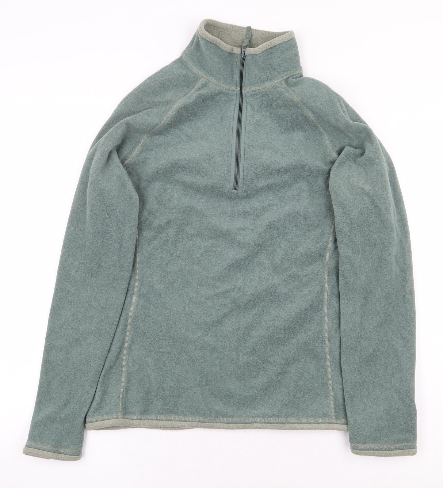 Mountain Warehouse Womens Green Polyester Pullover Sweatshirt Size 10 Zip