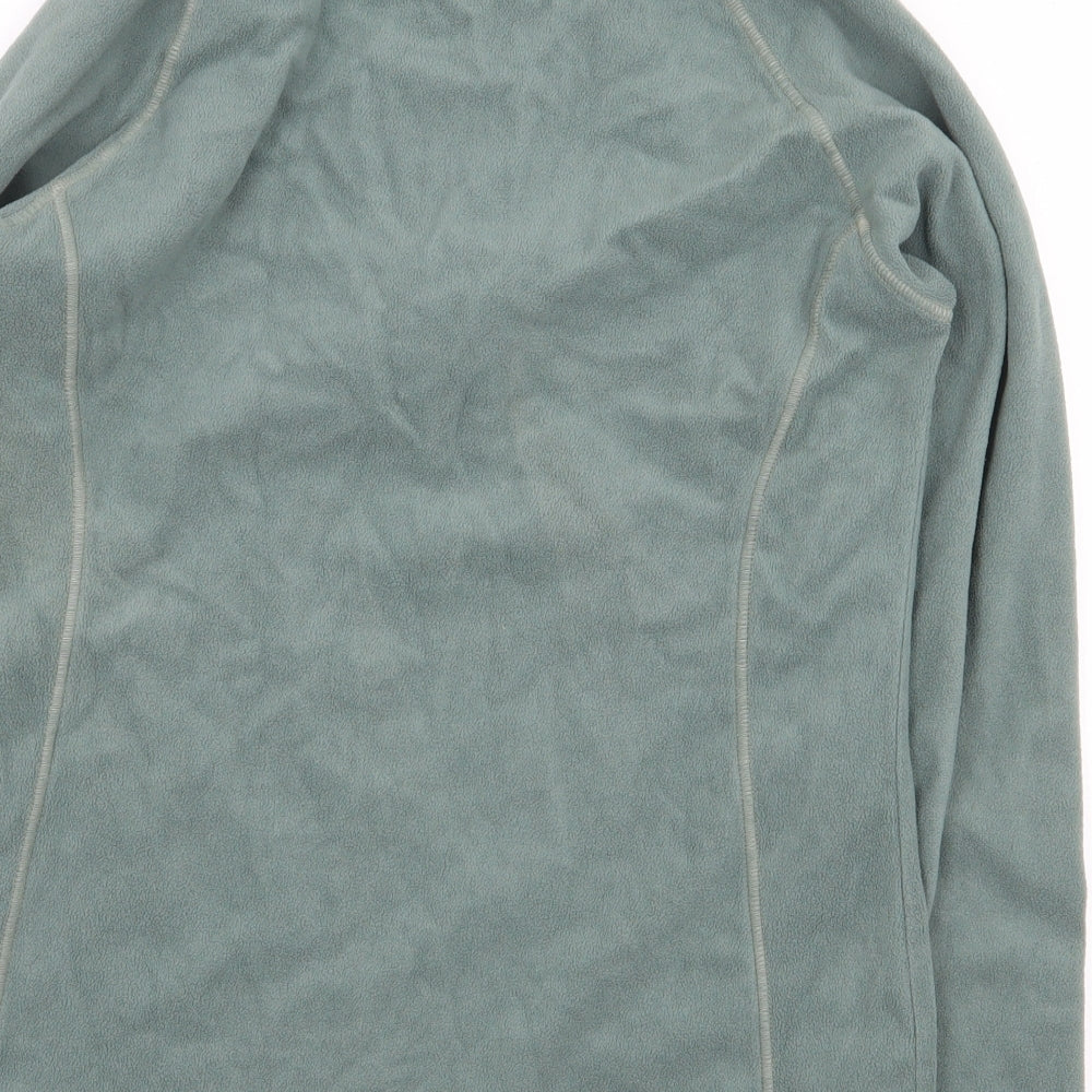 Mountain Warehouse Womens Green Polyester Pullover Sweatshirt Size 10 Zip