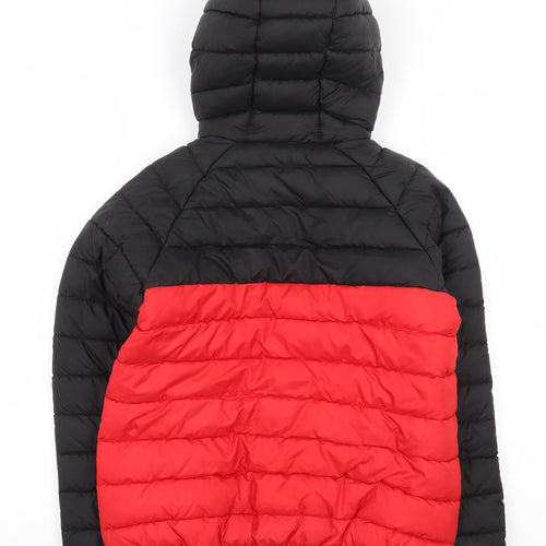 John Lewis Boys Black Puffer Jacket Coat Size 10 Years Zip