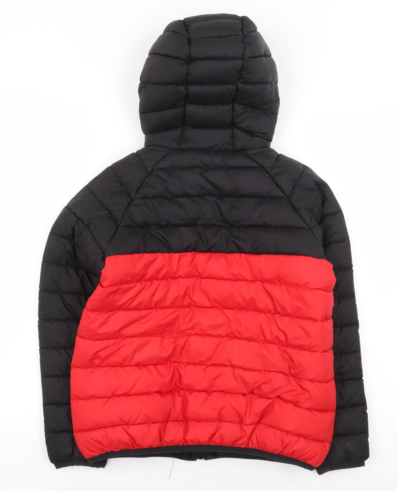 John Lewis Boys Black Puffer Jacket Coat Size 10 Years Zip