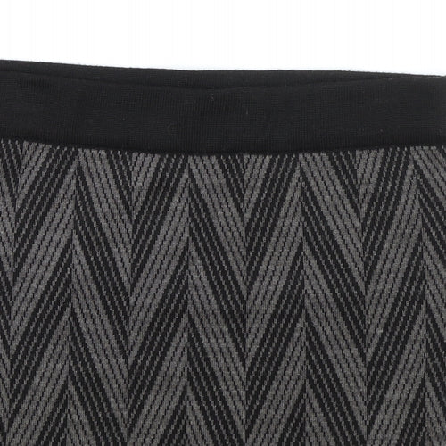 Kenar Womens Brown Geometric Acrylic Mini Skirt Size L