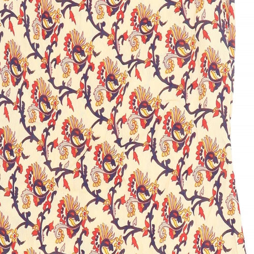 Clements Ribeiro Womens Multicoloured Floral Viscose Tank Dress Size S Boat Neck Zip