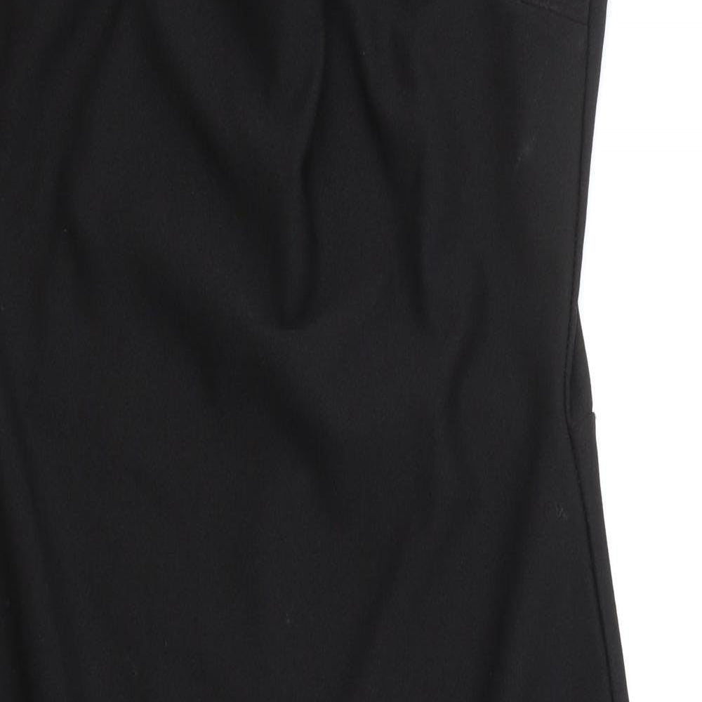 Boohoo Womens Black Polyester Bodycon Size 12 Round Neck Pullover