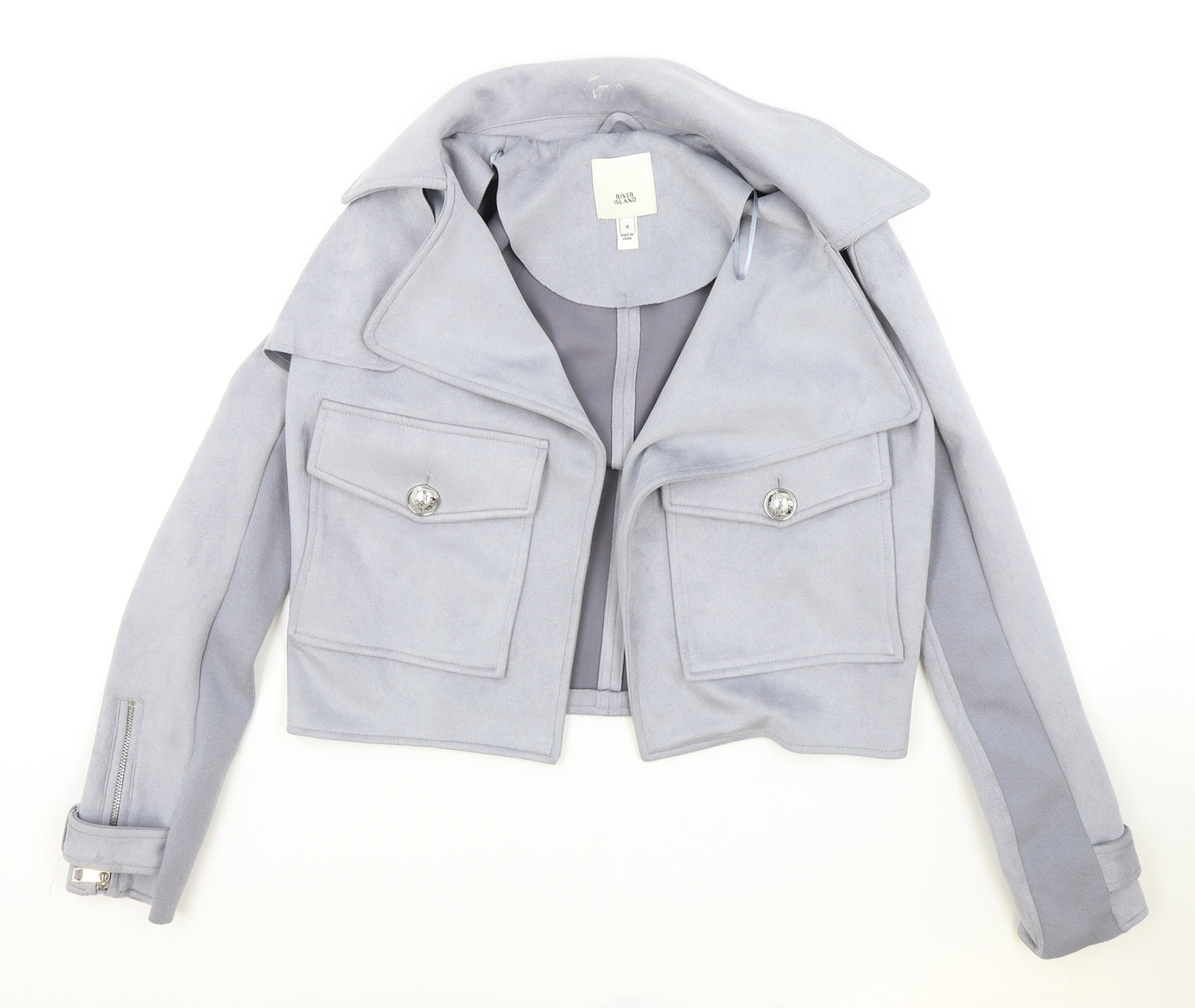 River Island Womens Grey Jacket Size 8