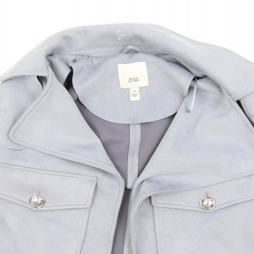 River Island Womens Grey Jacket Size 8