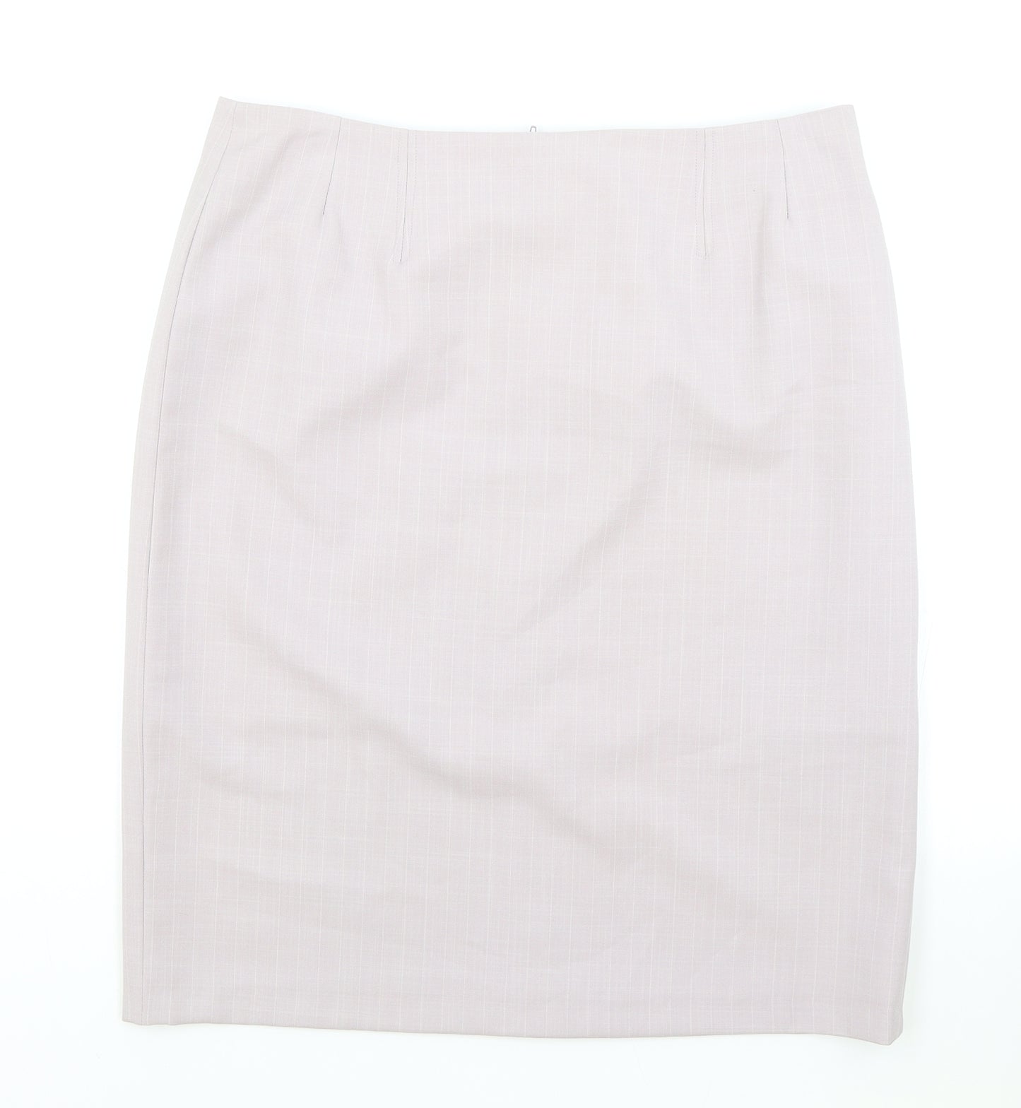 George Womens Pink Polyester A-Line Skirt Size 14 Zip