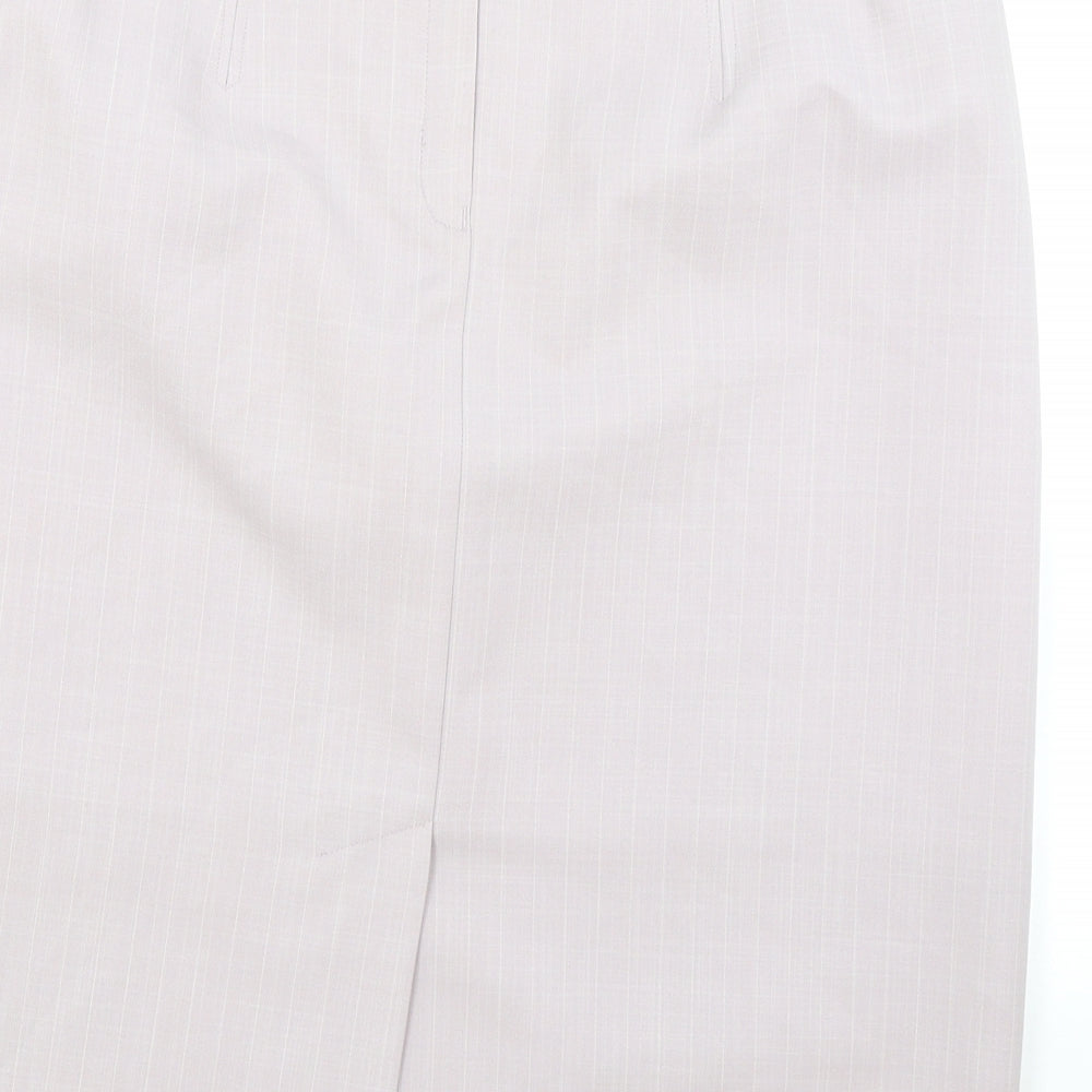 George Womens Pink Polyester A-Line Skirt Size 14 Zip