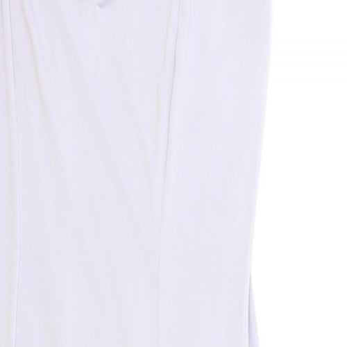 River Island Womens Purple Viscose Bodycon Size 6 V-Neck Pullover