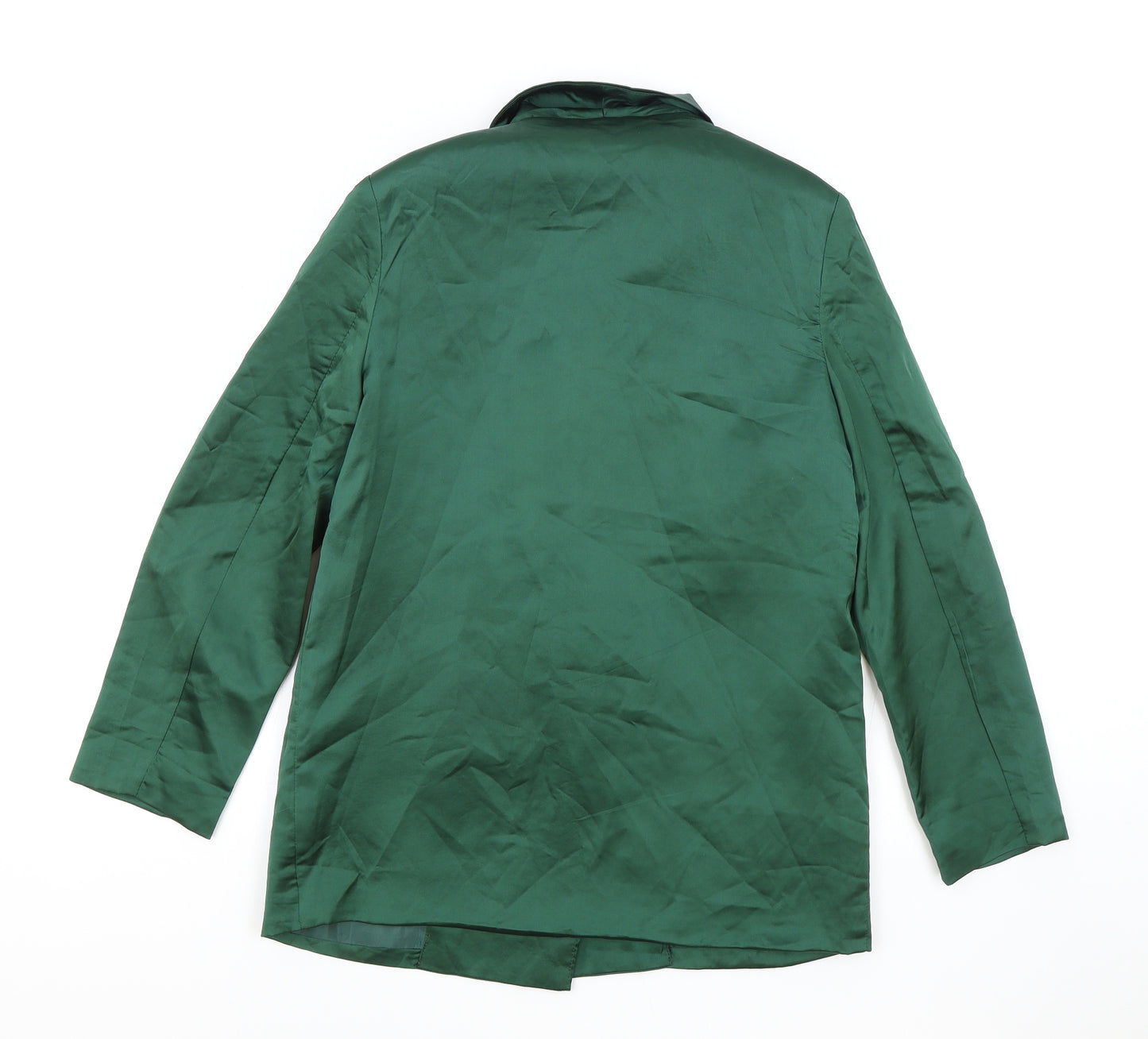 PRETTYLITTLETHING Womens Green Jacket Blazer Size 4 Button