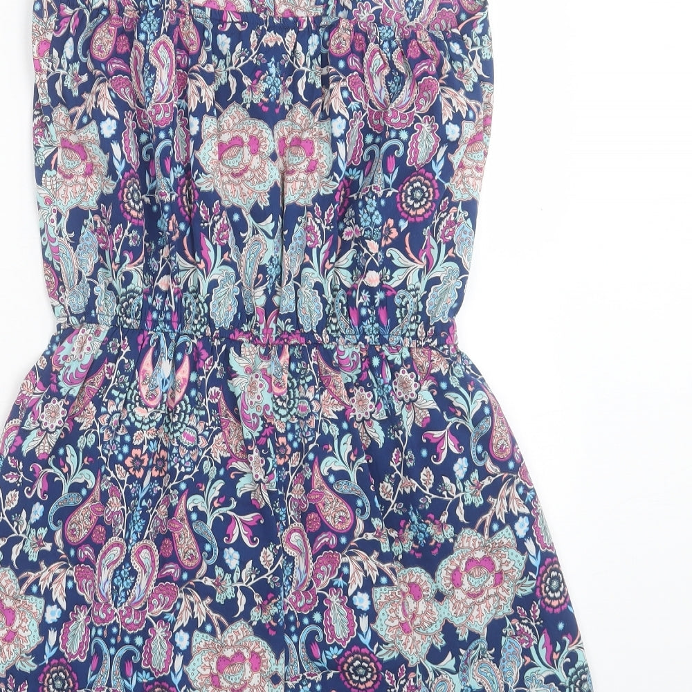 Atmosphere Womens Multicoloured Floral Polyester Playsuit One-Piece Size 14 Pullover