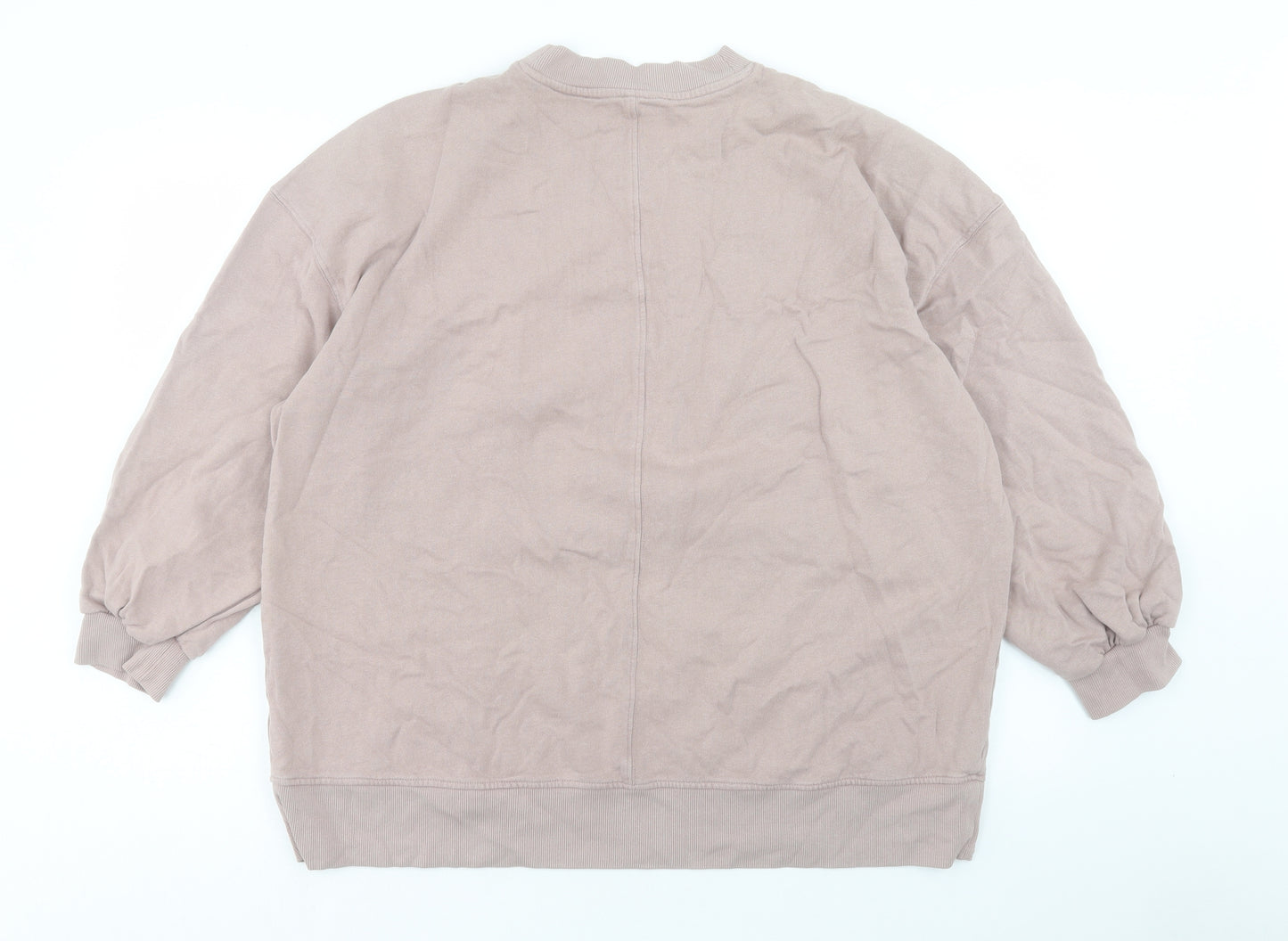 George Womens Pink Cotton Pullover Sweatshirt Size L Pullover - Love