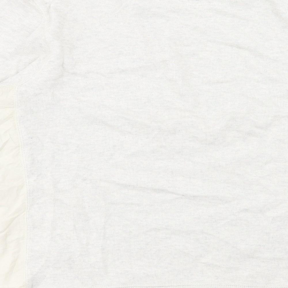 George Mens Ivory Cotton Pullover Sweatshirt Size M