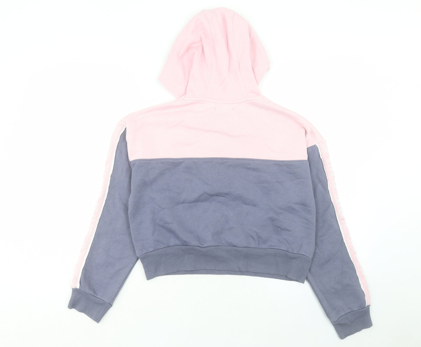 Primark Girls Pink Cotton Pullover Hoodie Size 13-14 Years Zip - Be Brave