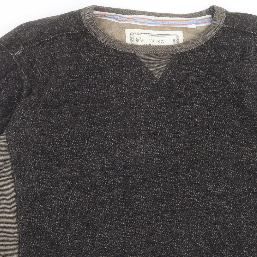 NEXT Mens Grey Cotton Pullover Sweatshirt Size M