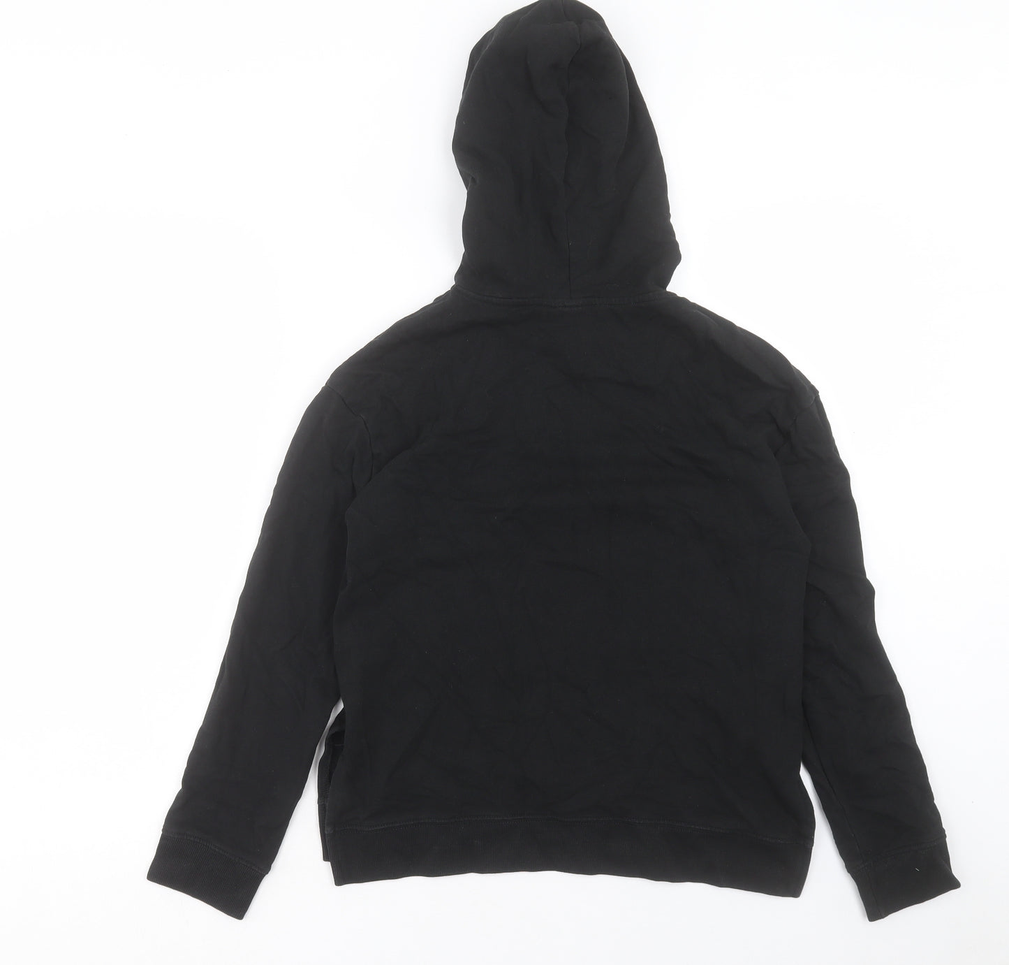 H&M Womens Black Cotton Pullover Hoodie Size S Pullover
