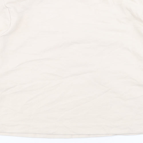 Marks and Spencer Womens Beige Cotton Pullover Sweatshirt Size M Pullover