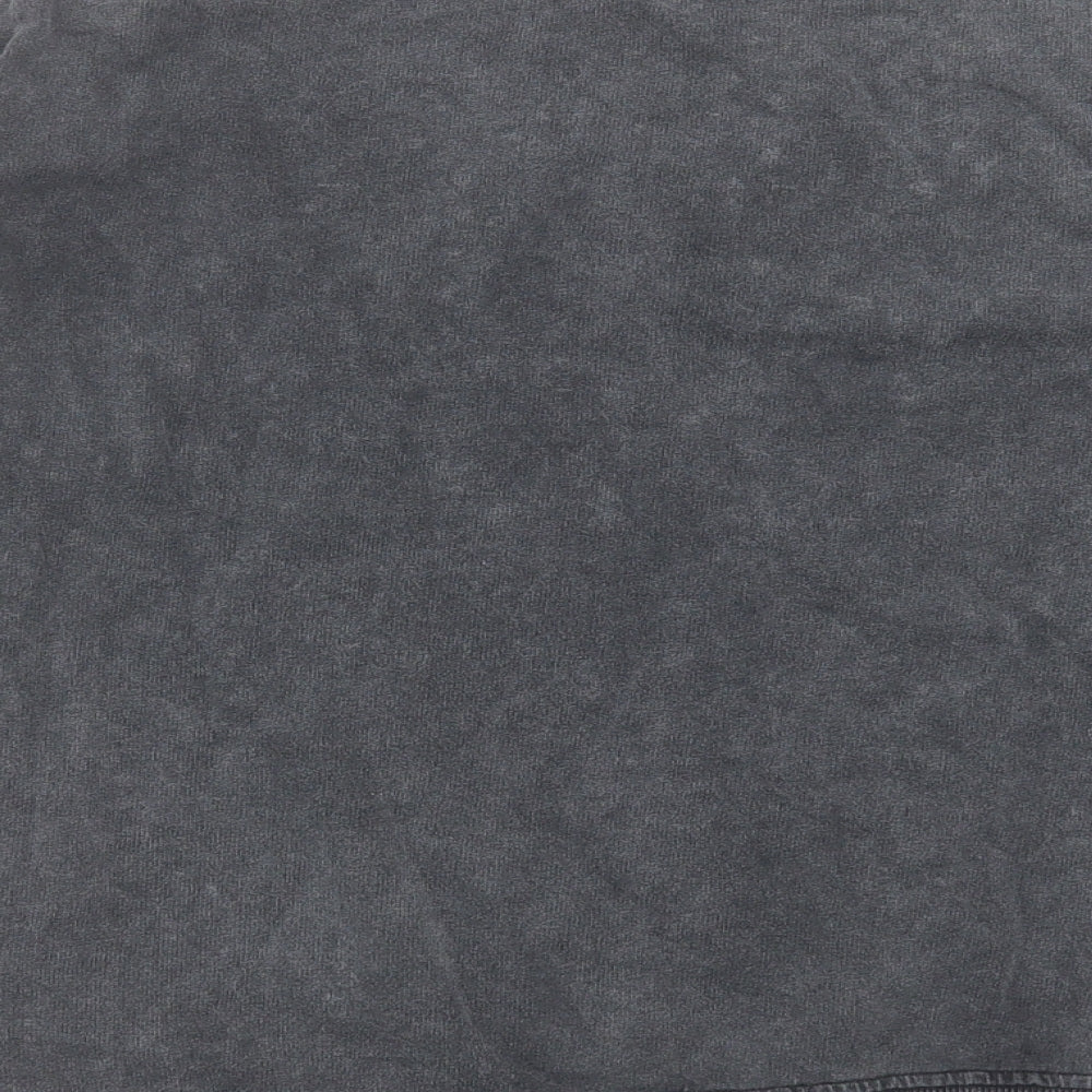 Topshop Womens Grey Cotton Pullover Sweatshirt Size S Pullover