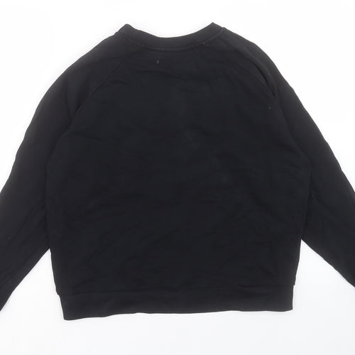 Pull&Bear Womens Black Cotton Pullover Sweatshirt Size M Pullover - Tokyo