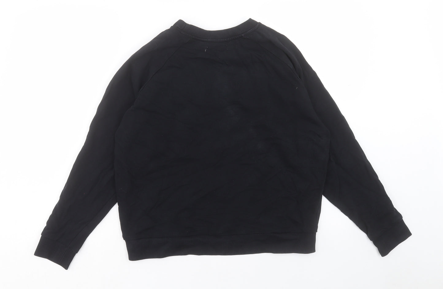 Pull&Bear Womens Black Cotton Pullover Sweatshirt Size M Pullover - Tokyo