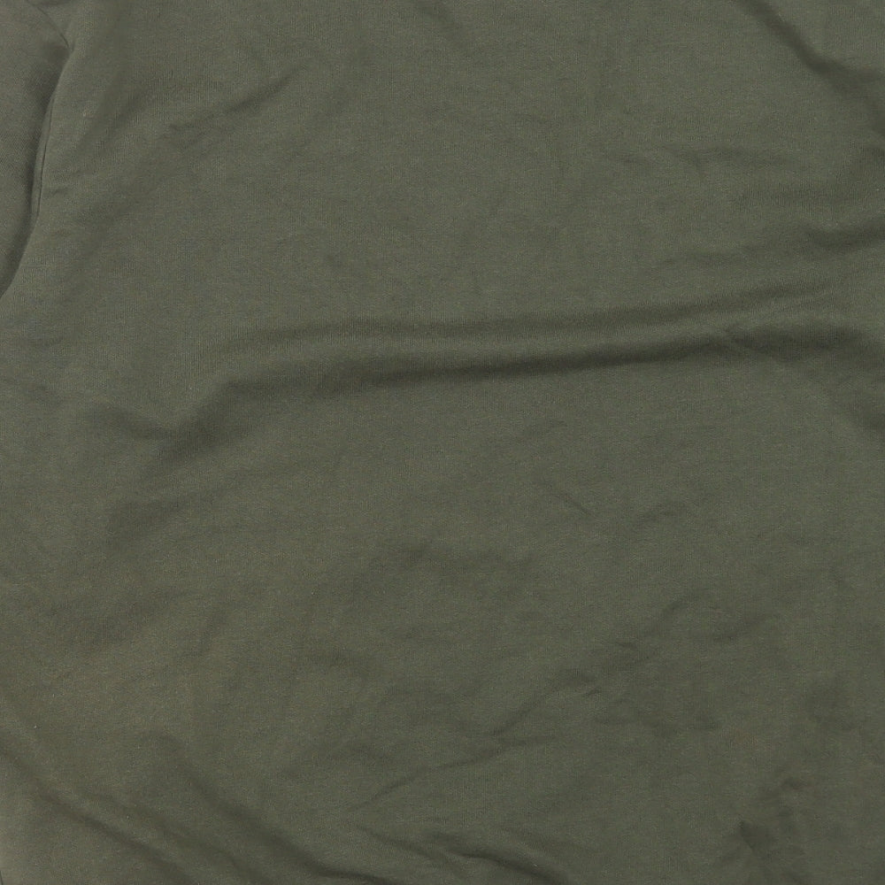 H&M Mens Green Cotton Pullover Sweatshirt Size M
