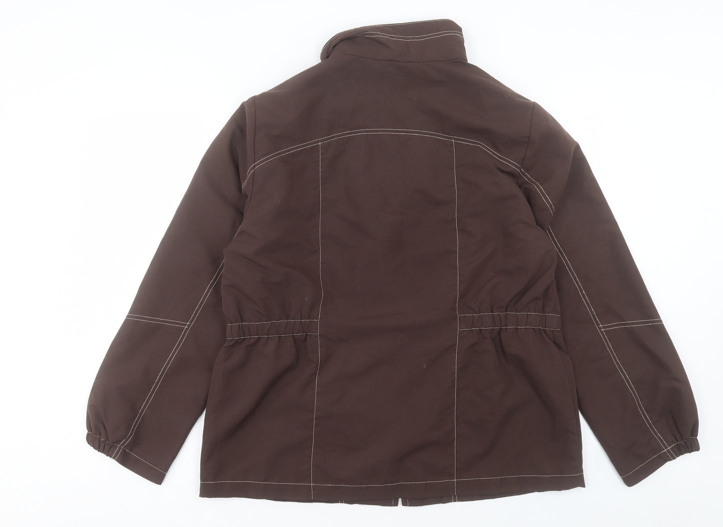 Infinity Womens Brown Jacket Size 14 Zip