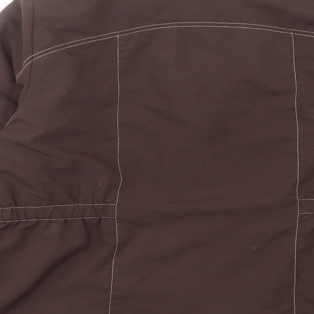 Infinity Womens Brown Jacket Size 14 Zip