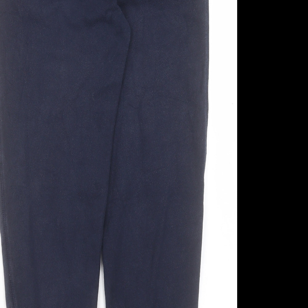 Jack Wills Mens Blue Cotton Jogger Trousers Size S L25 in Regular Drawstring