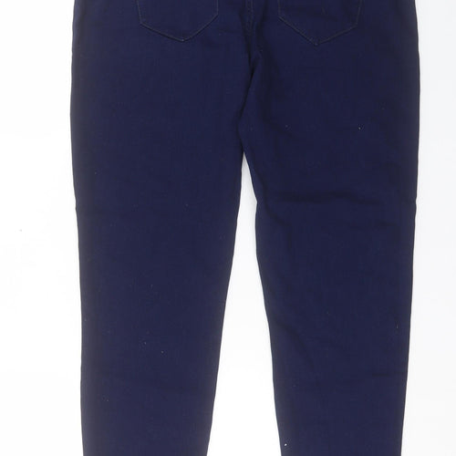 ESMARA Womens Blue Cotton Jegging Trousers Size 18 L31 in Regular