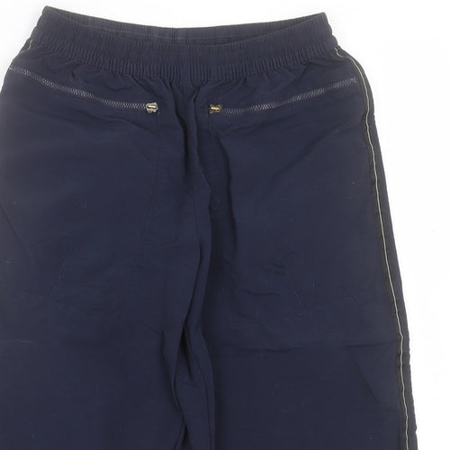 adidas Mens Blue Polyamide Bermuda Shorts Size 30 in L16 in Regular Drawstring