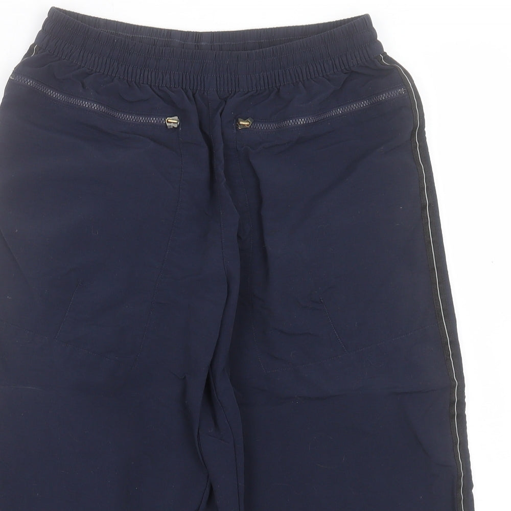 adidas Mens Blue Polyamide Bermuda Shorts Size 30 in L16 in Regular Drawstring