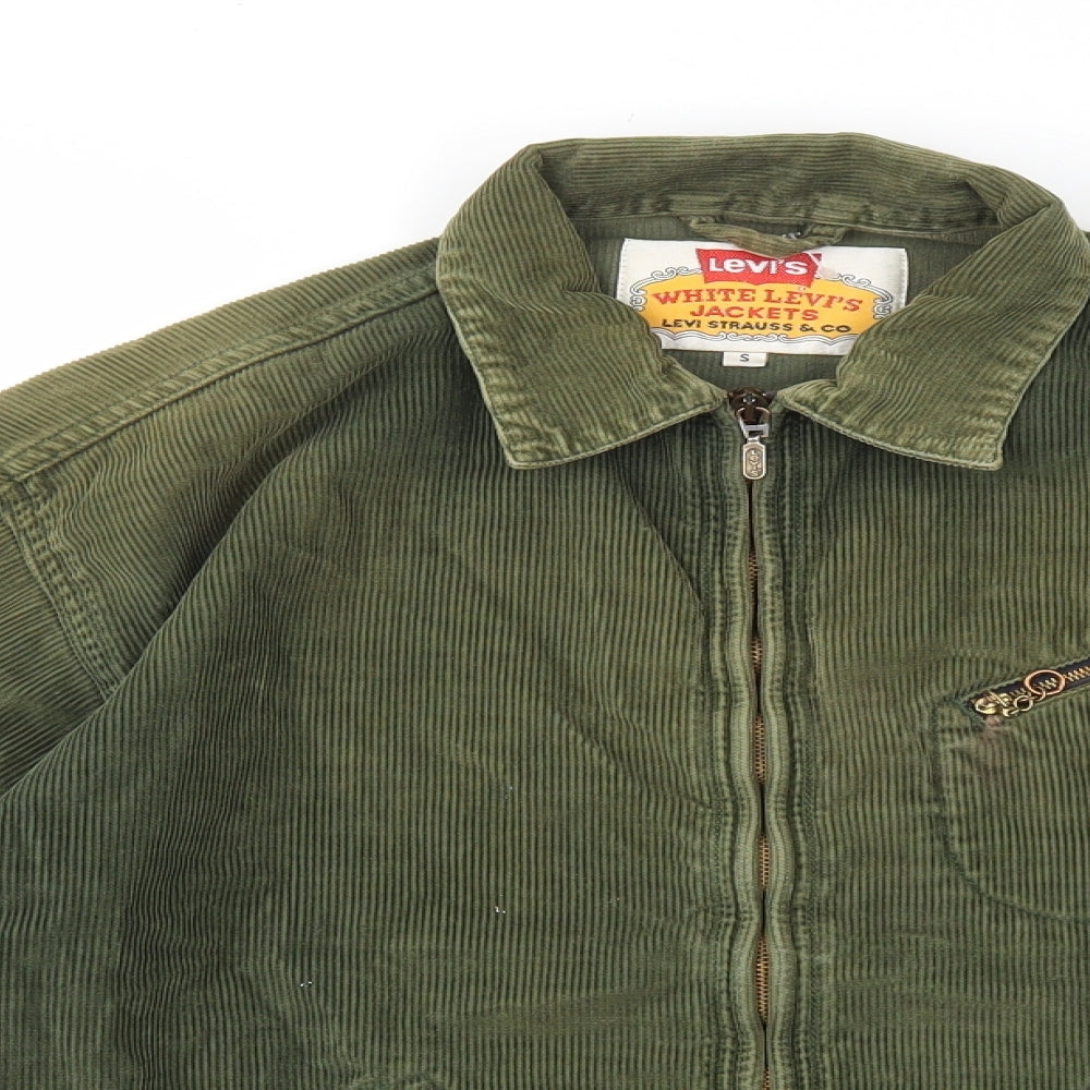 Levi's Mens Green Jacket Coat Size S Zip