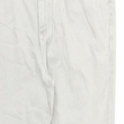 Marks and Spencer Womens Grey Cotton Skinny Jeans Size 40 in L30.5 in Regular Zip