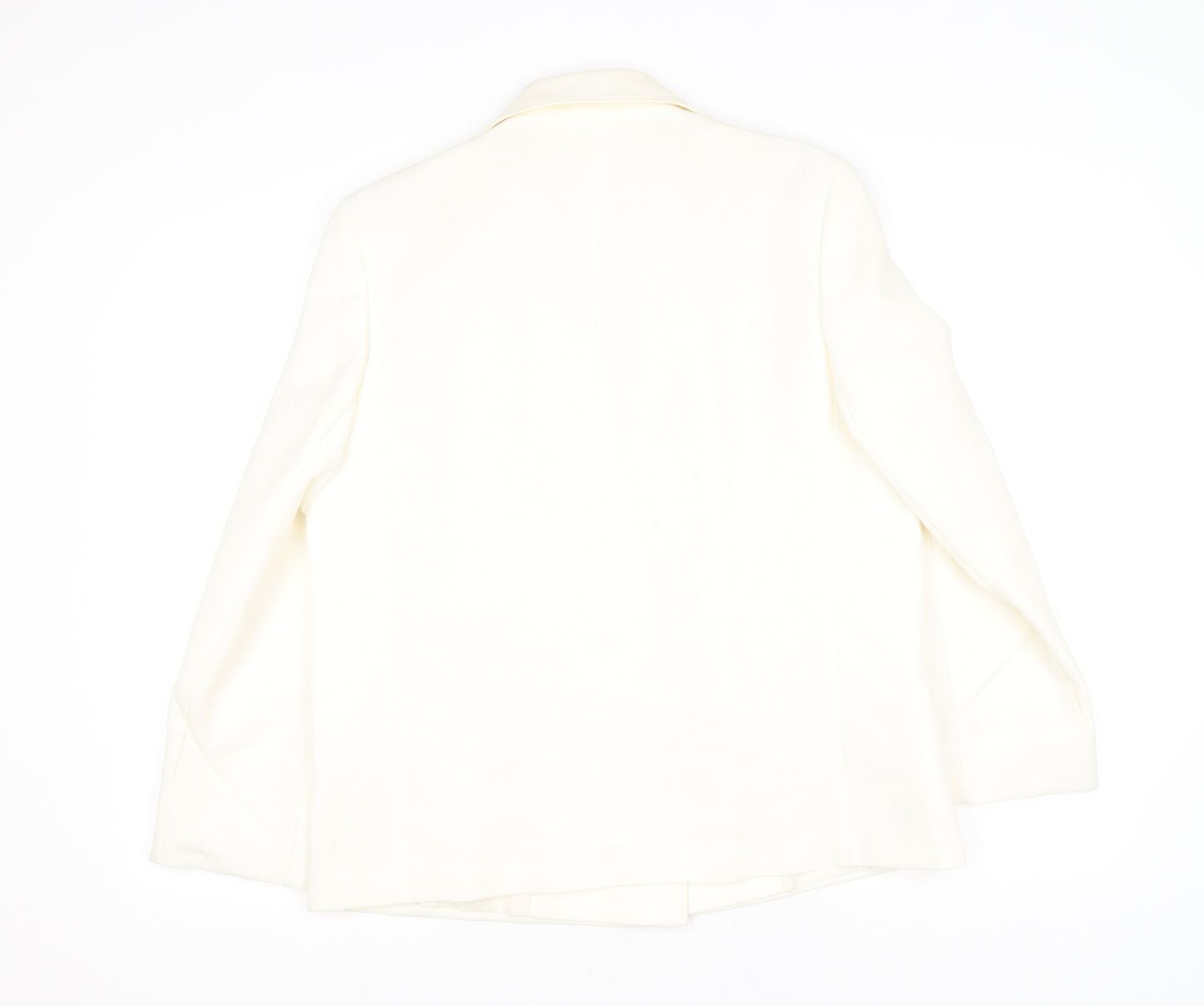 St Michael Womens Silver Jacket Blazer Size 12 Button