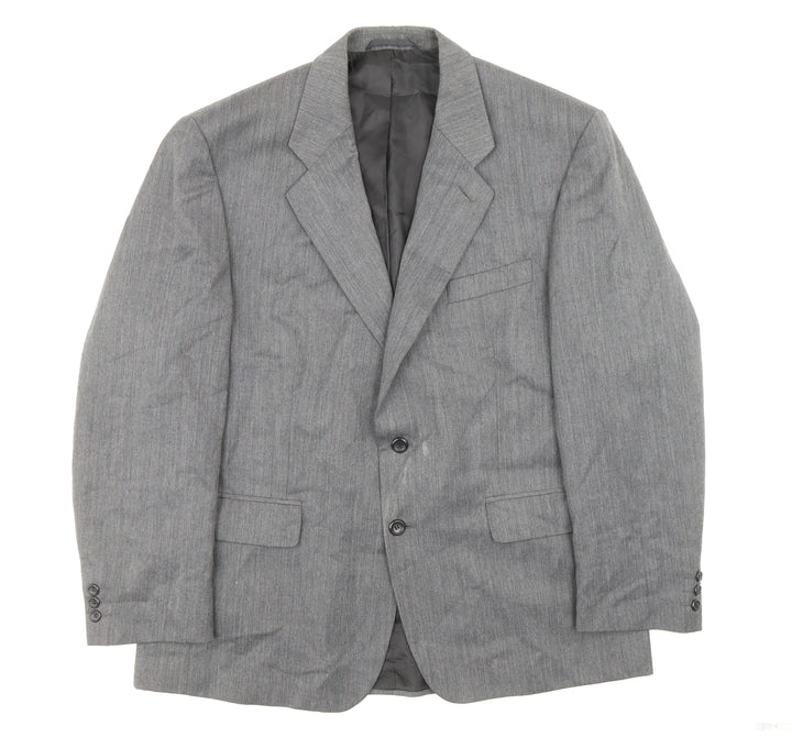 Burton Mens Grey Polyester Jacket Suit Jacket Size 44 - Outer Pockets