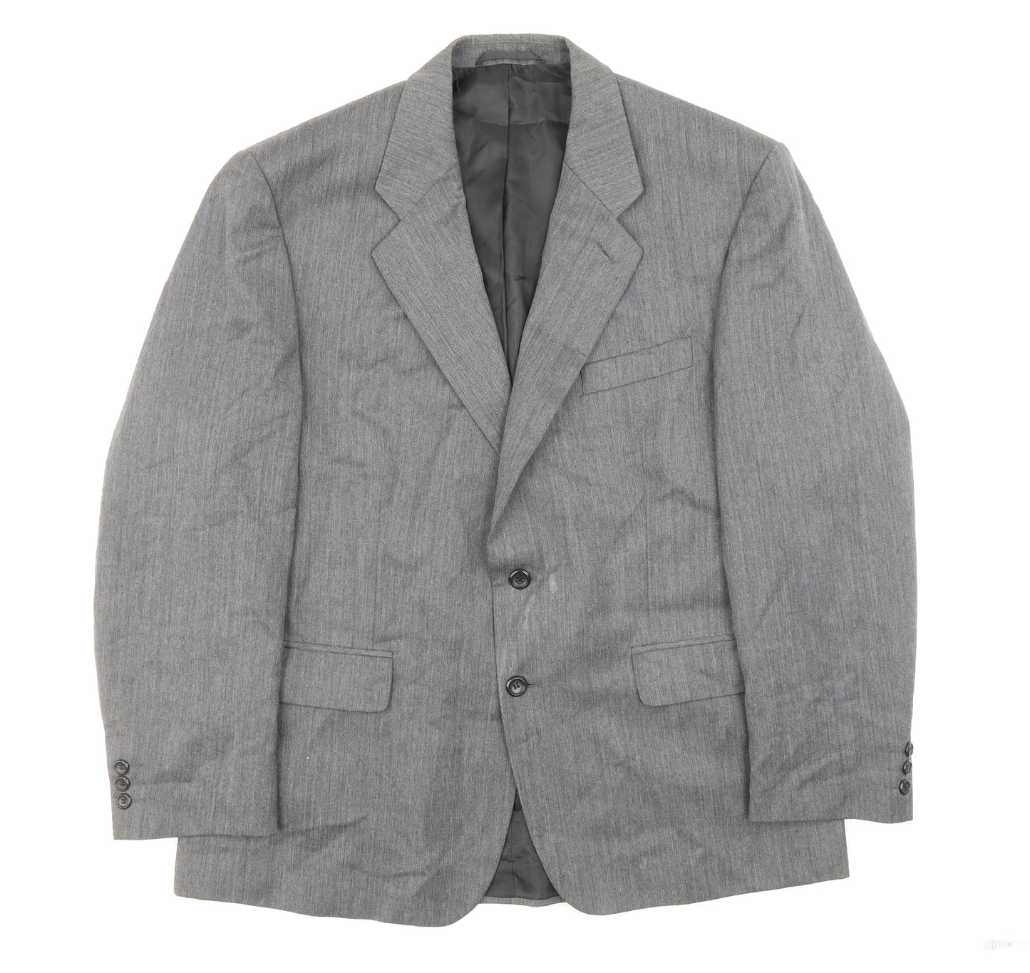 Burton Mens Grey Polyester Jacket Suit Jacket Size 44 - Outer Pockets