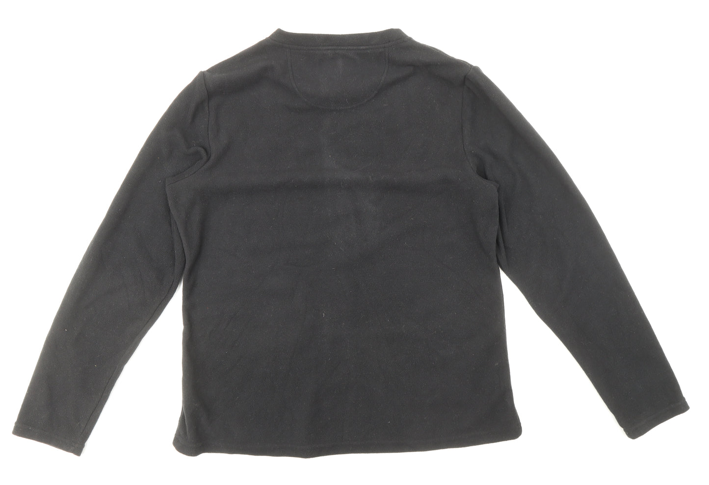 Peter Storm Womens Black V-Neck Polyester Pullover Jumper Size 12