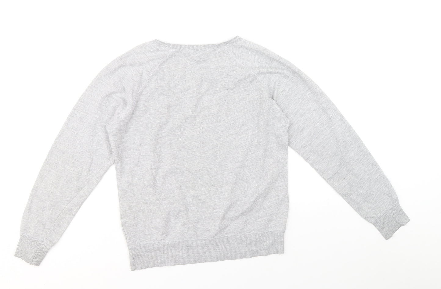 New Look Girls Grey Cotton Pullover Sweatshirt Size 12-13 Years - Honolulu Surfer
